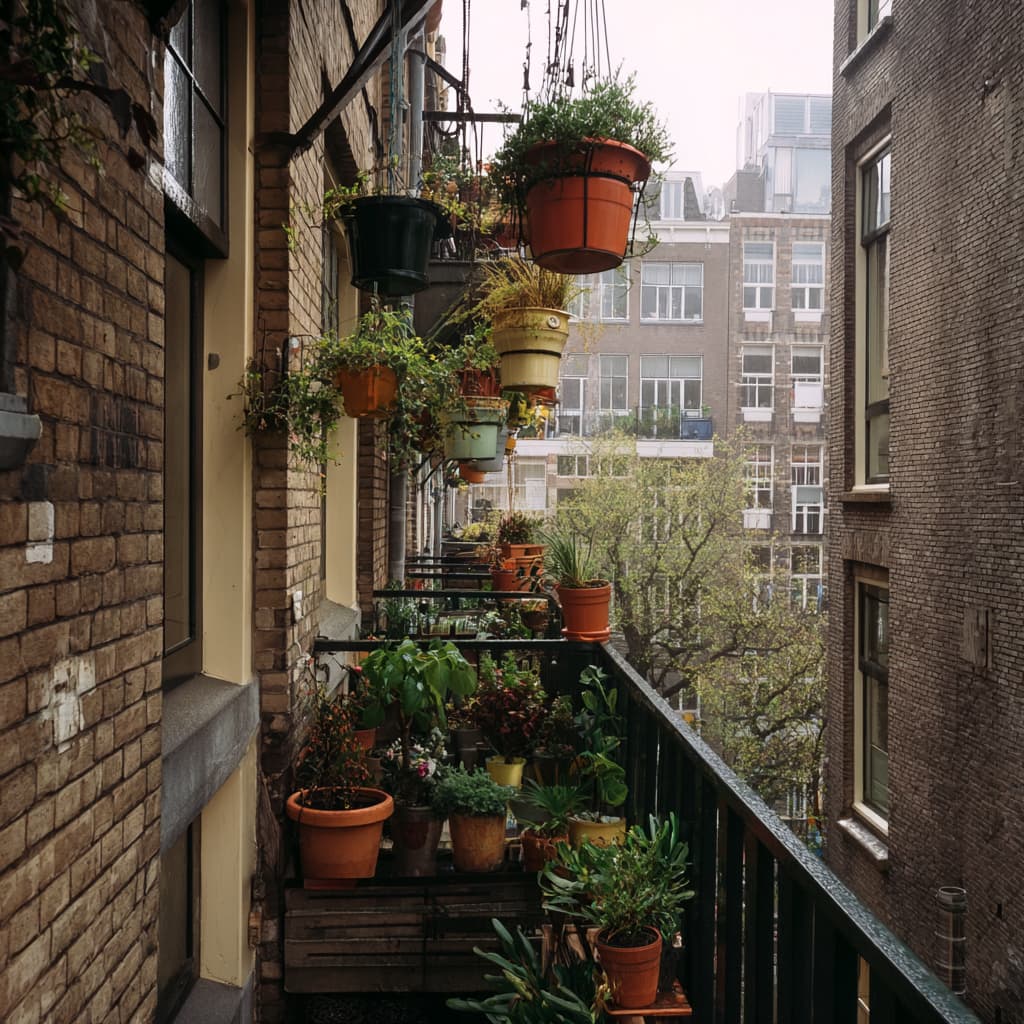 Hangplanten balkon Amsterdam
